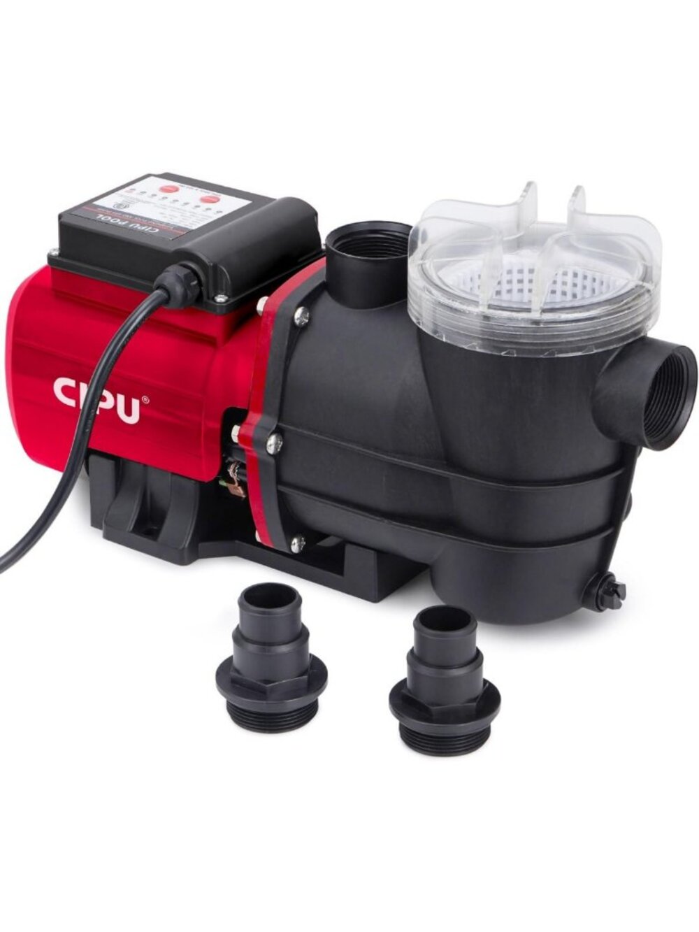 High-Efficiency 1/2 HP Pool Pump with Timer, 3120 GPH Flow Rate & Filter Basket